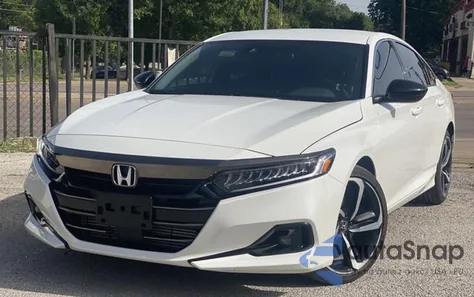 2021 Honda Accord Sport из США, поврежденный, VIN 1HGCV1F32MA046985